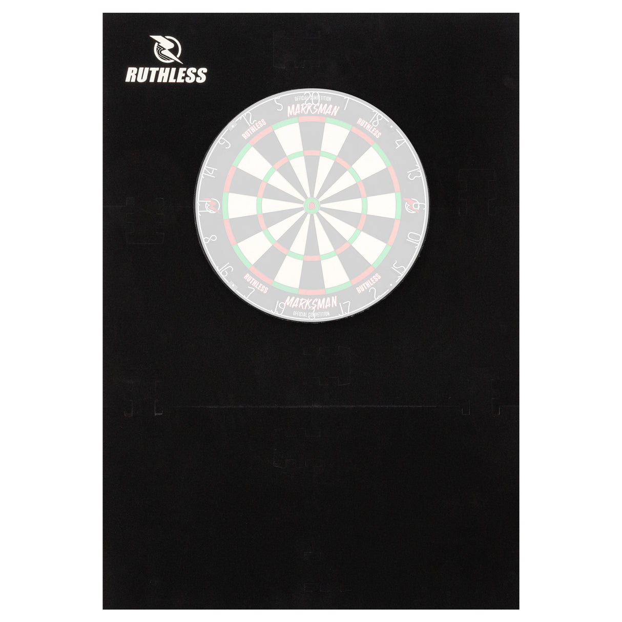 Ruthless XL Jigsaw Surround - EVA Dartboard Surround - Black