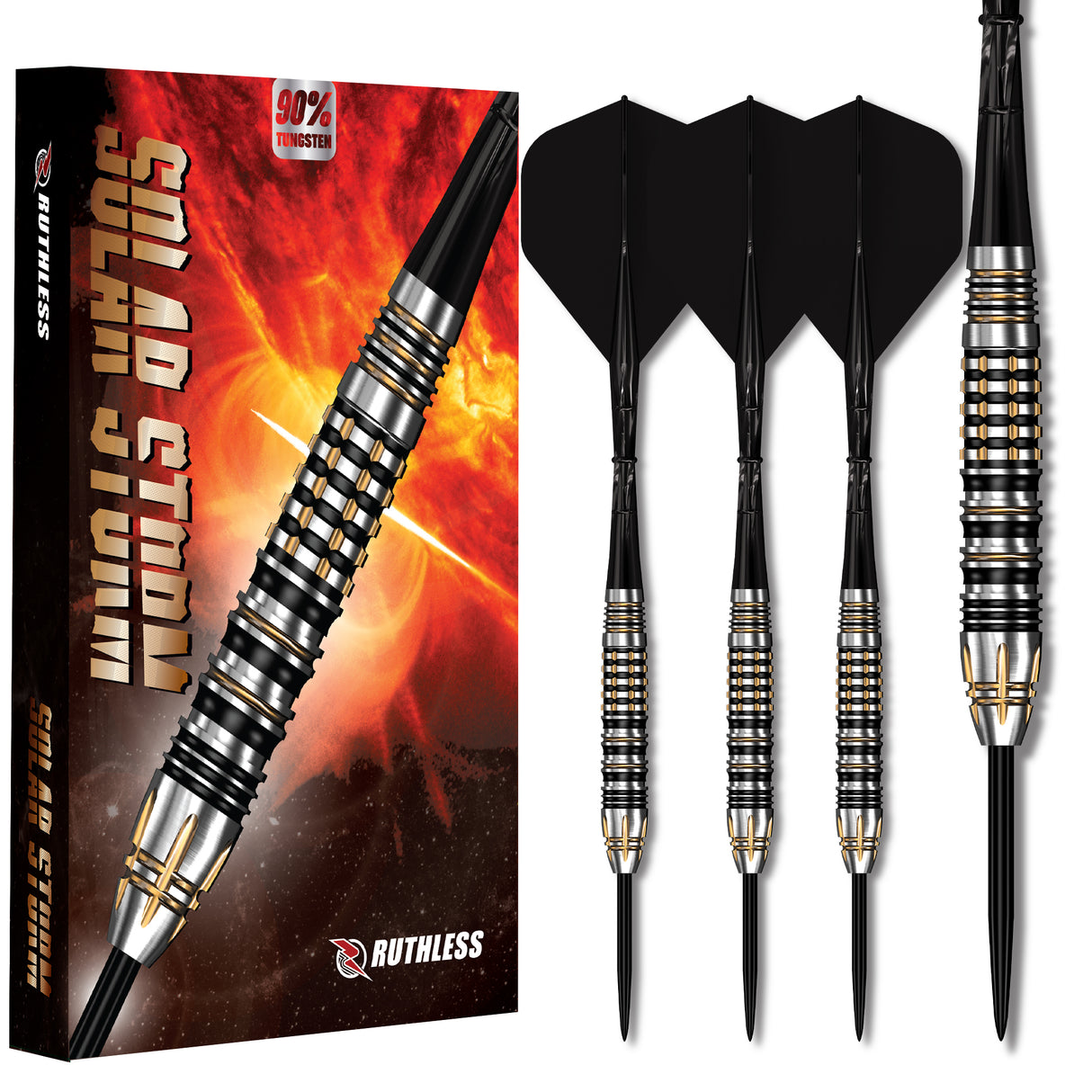 Ruthless Solar Storm Darts - Steel Tip - 90% Tungsten