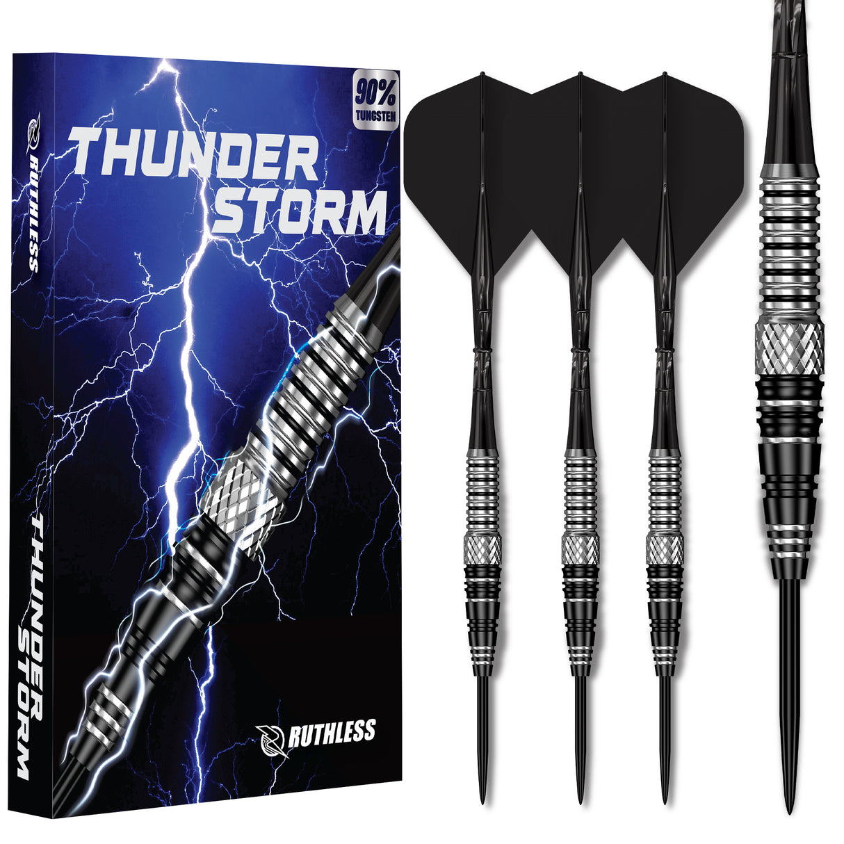 Ruthless Thunderstorm Darts - Steel Tip - 90% Tungsten
