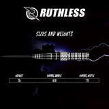 Ruthless Thunderstorm Darts - Steel Tip - 90% Tungsten