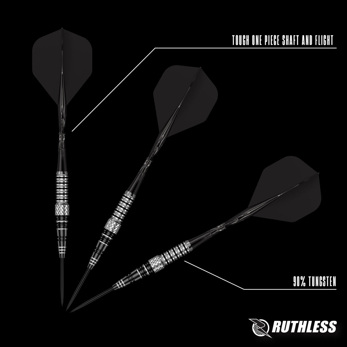 Ruthless Thunderstorm Darts - Steel Tip - 90% Tungsten