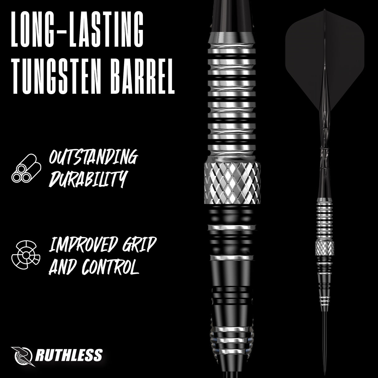Ruthless Thunderstorm Darts - Steel Tip - 90% Tungsten