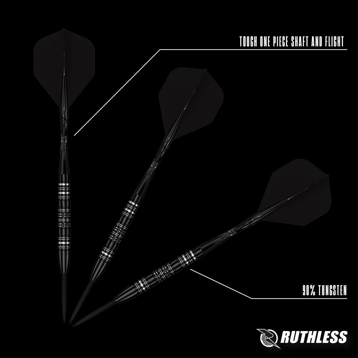 Ruthless Tornado Darts - Steel Tip - 90% Tungsten