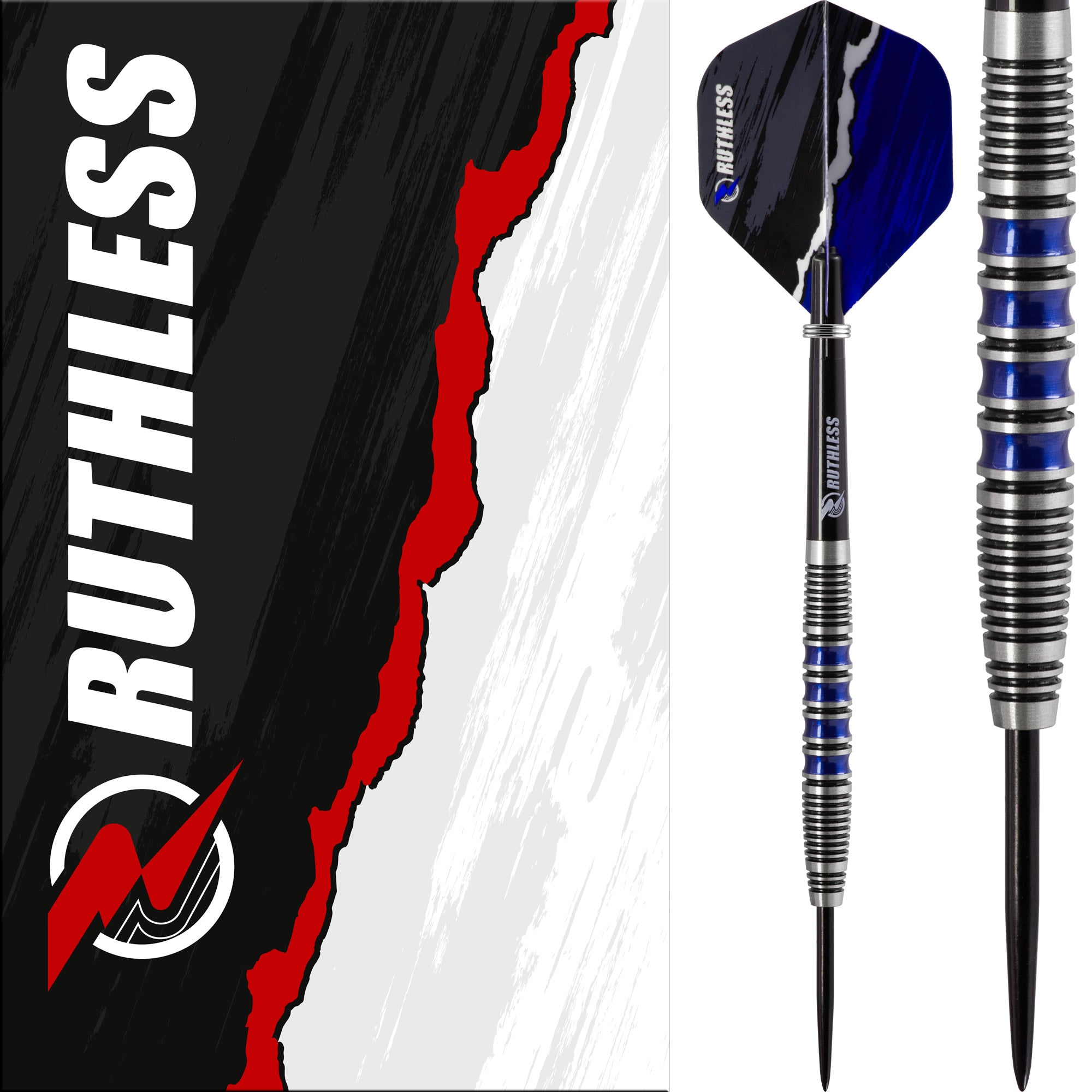 Mission Darts Vex F3352 - Set Di 3 Alette Per Freccette, 100 Micron, Forma Standard, Raggi UV, Colore Blu, Extra Resistenti - 3