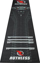 Ruthless Cobra Dart Mat - Carpet Mat - 290 cm x 60cm - Black & Grey