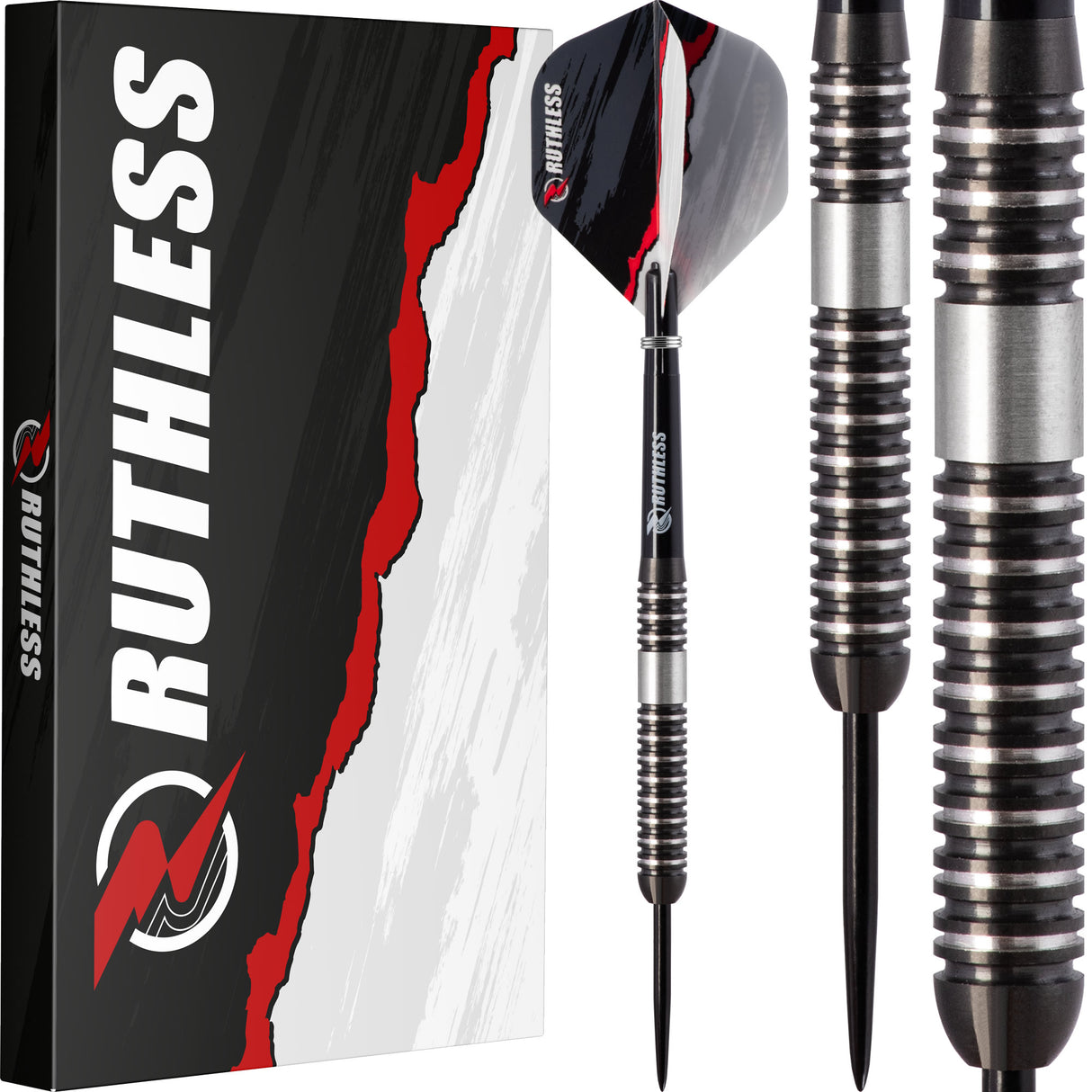 Ruthless Night Hawk Darts - Steel Tip Tungsten - Black