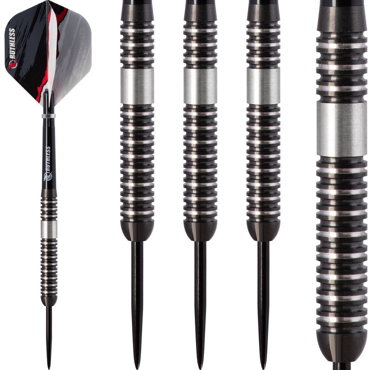 Ruthless Night Hawk Darts - Steel Tip Tungsten - Black