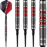 Ruthless Red Falcon Darts - Soft Tip Tungsten - BW 16.0g - Red - 18g