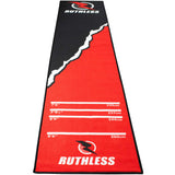 Ruthless RipTorn Dart Mat - Carpet Mat - 290cm x 60cm - Black & Red
