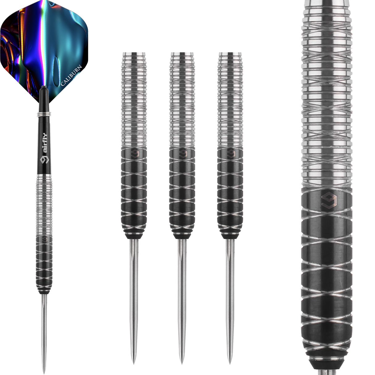 Caliburn Spiro Darts - Steel Tip - 90% Tungsten - S2