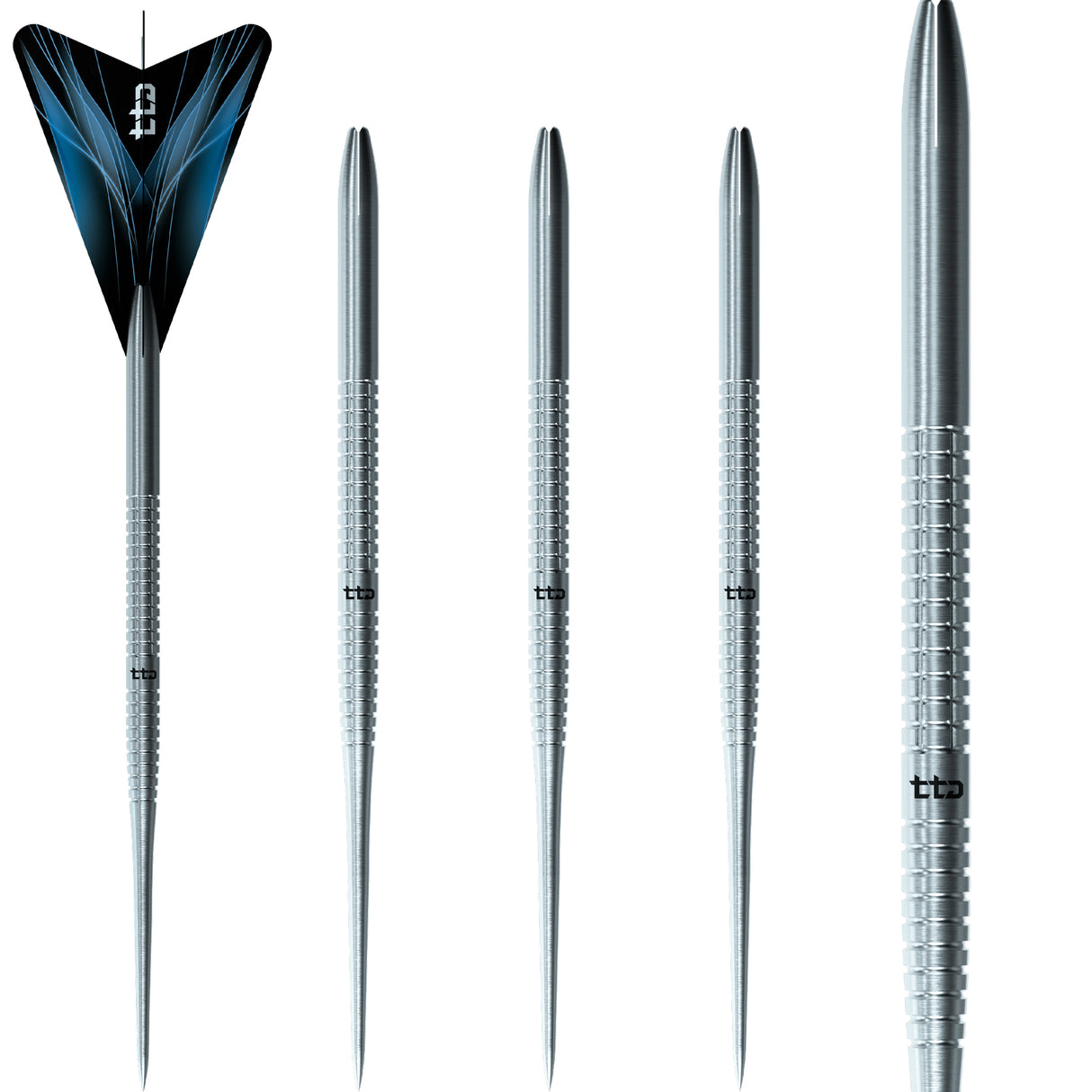 Caliburn TTD Darts - Complete Titanium Dart - T1 - Silver