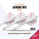 Caliburn SUP Dart Flights - Moulded Shaft & Flight - Sammi Wu - Standard No6