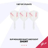 Caliburn SUP Dart Flights - Moulded Shaft & Flight - Sammi Wu - Standard No6
