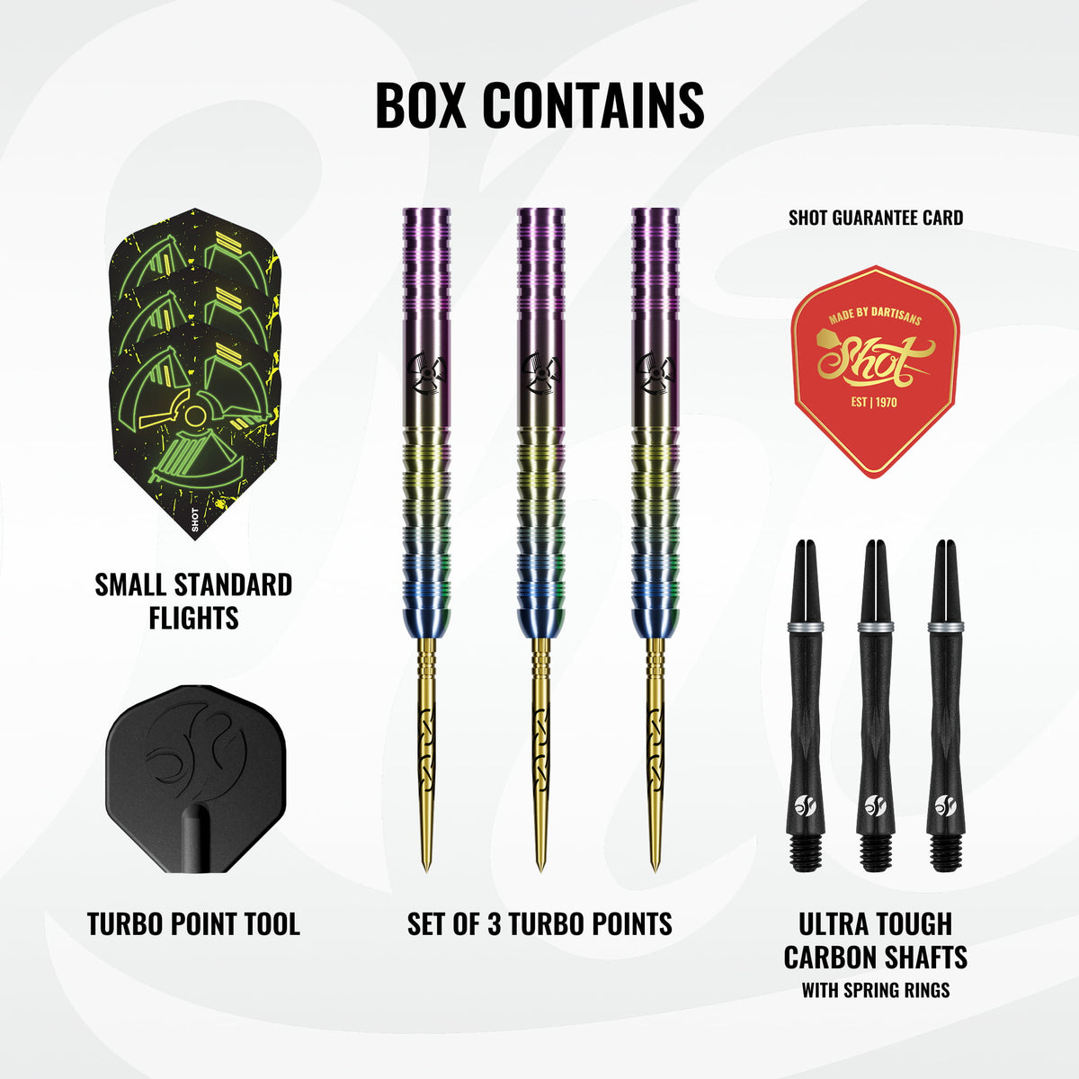 Shot Pro Series TP Darts - Steel Tip - 90% Tungsten - Stowe Buntz 3.0