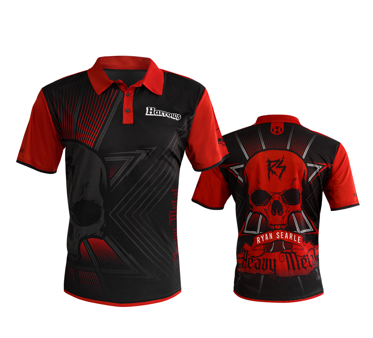 Harrows Ryan Searle Darts Shirt - Heavy Metal