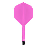 Shot Flight Deck - One Piece Dart Flight and Shaft System - Pink