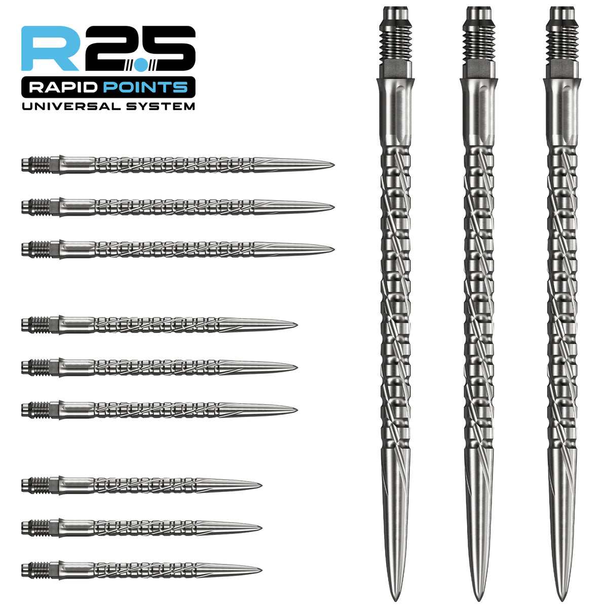 Mission R2.5 Rapid Dart Points - Steel Tip - SG2