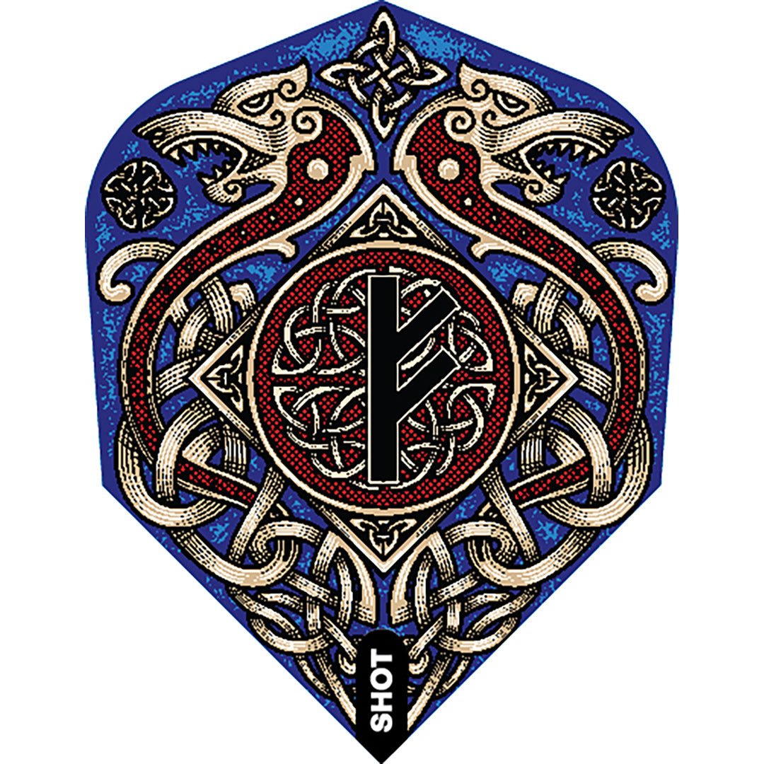 Shot Viking Dart Flights - 100 Micron - Std - No6 - Rannsaka