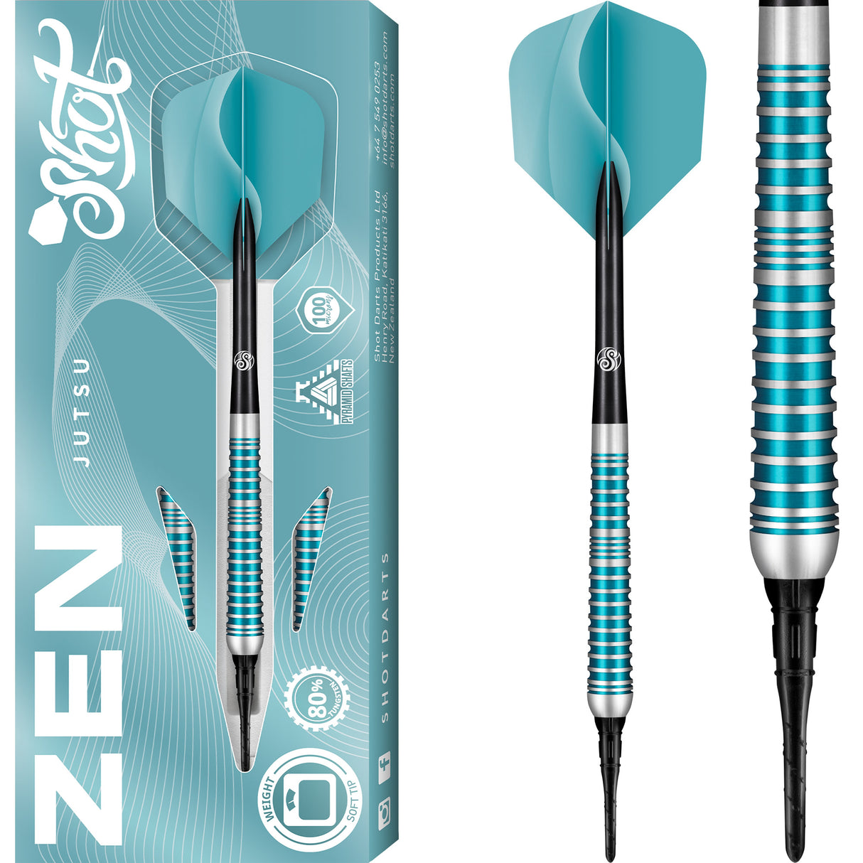 *Shot Zen Darts - Soft Tip - 80% Tungsten - Jutsu 2.0