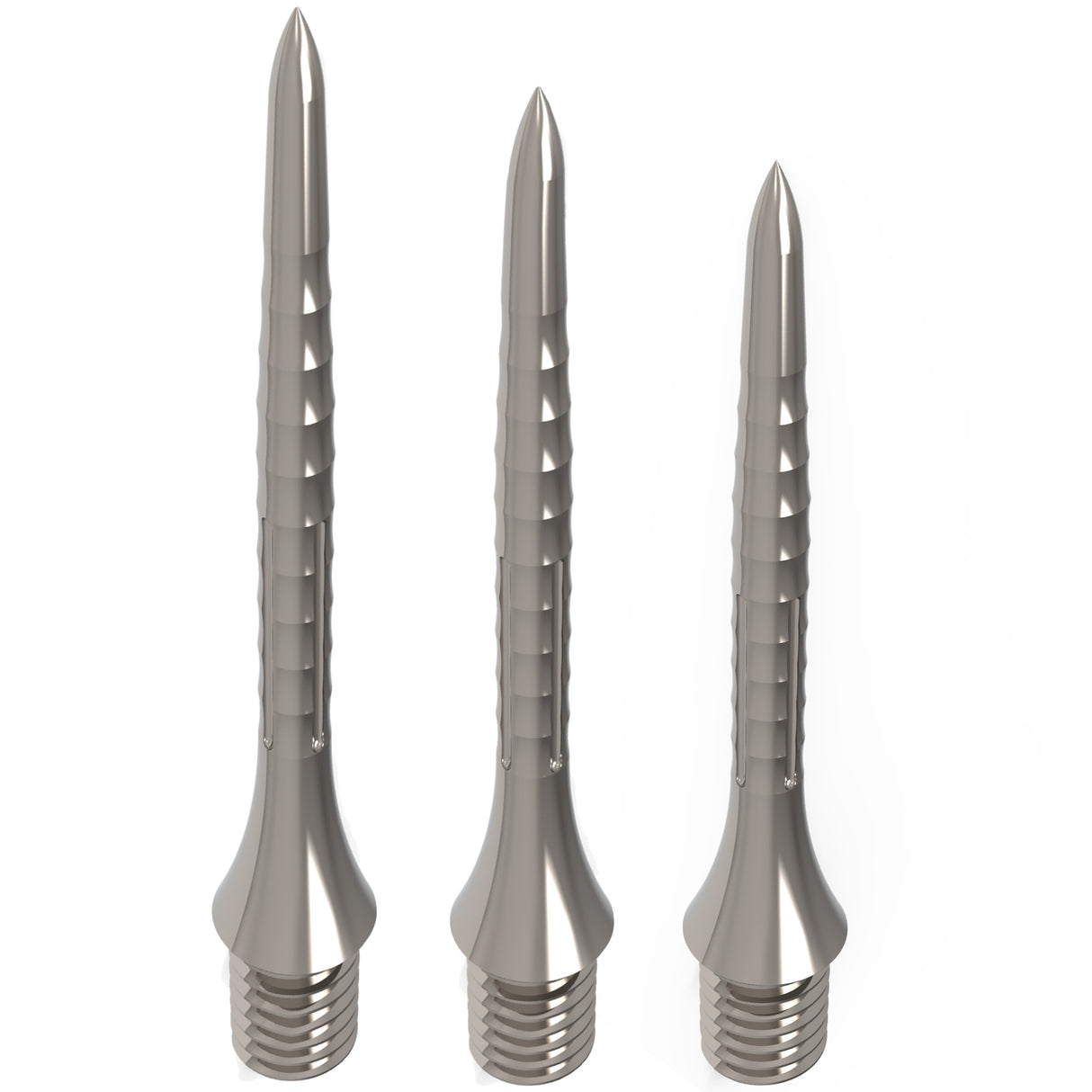 Caliburn Bamboo Conversion Points - Screw In - Soft Tip to Steel Tip - Silver