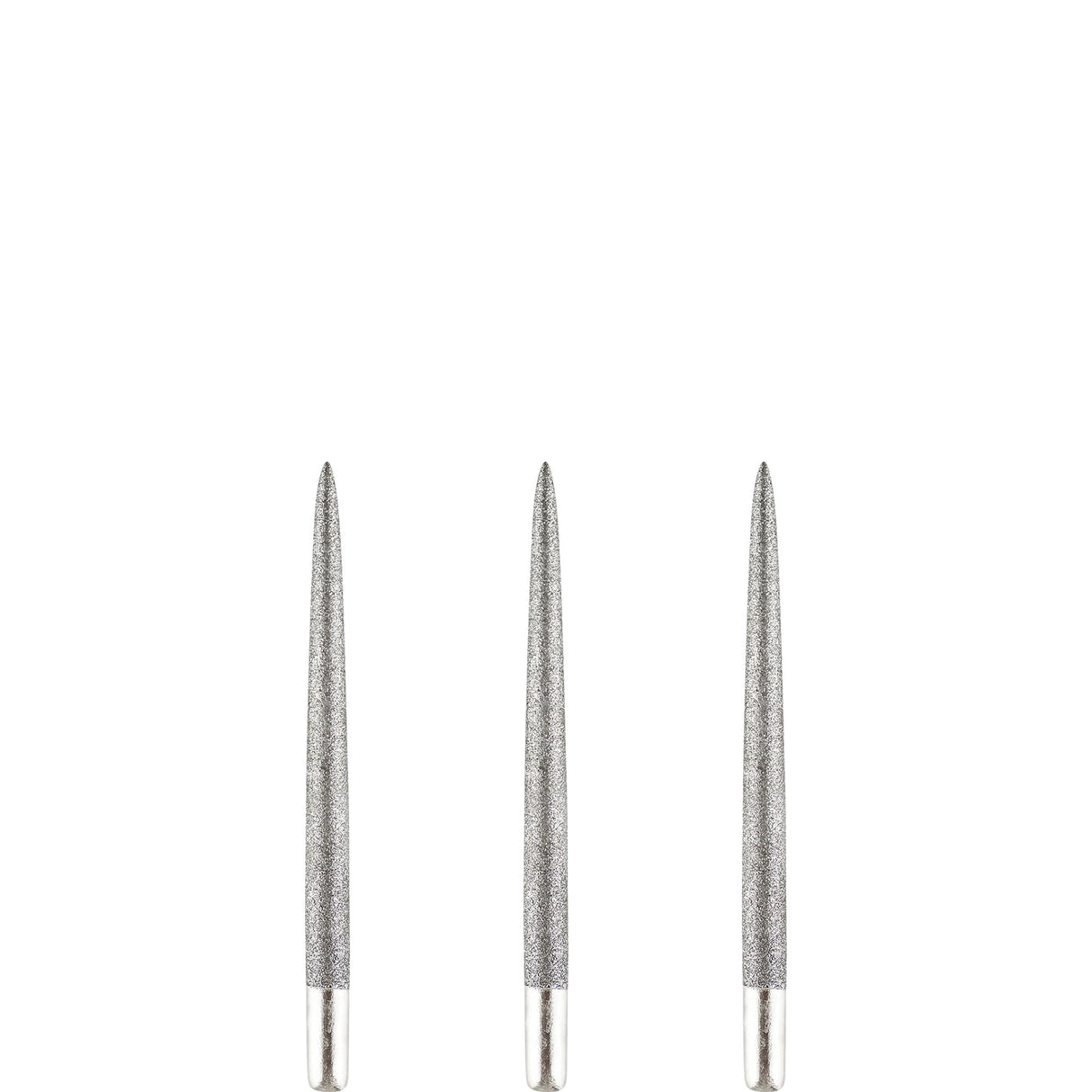 One80 Long Taper Dart Points - Sand Coated - Silver