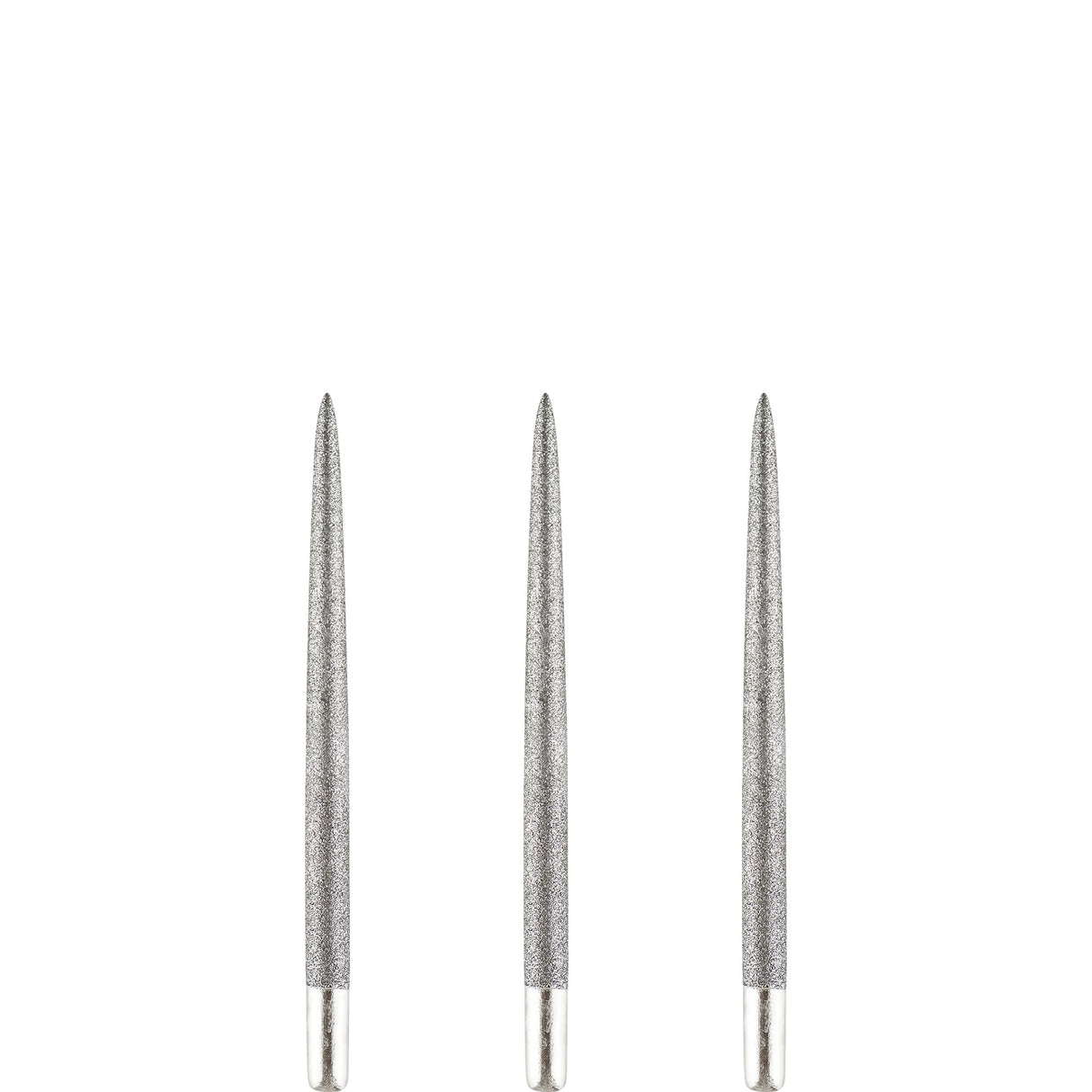 One80 Long Taper Dart Points - Sand Coated - Silver
