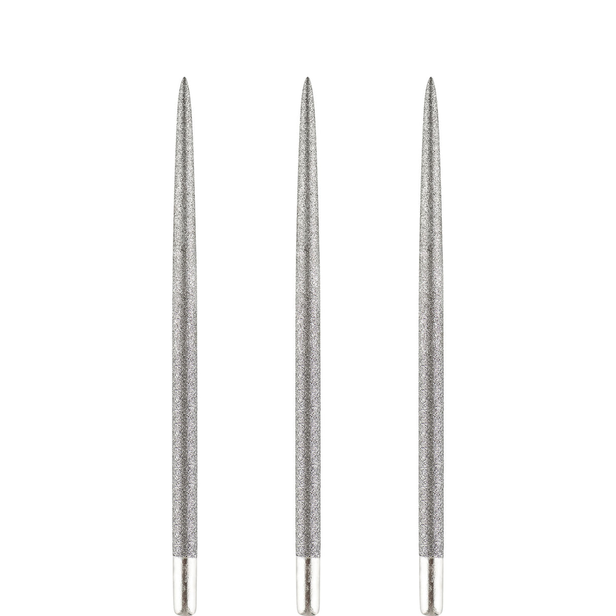 One80 Long Taper Dart Points - Sand Coated - Silver