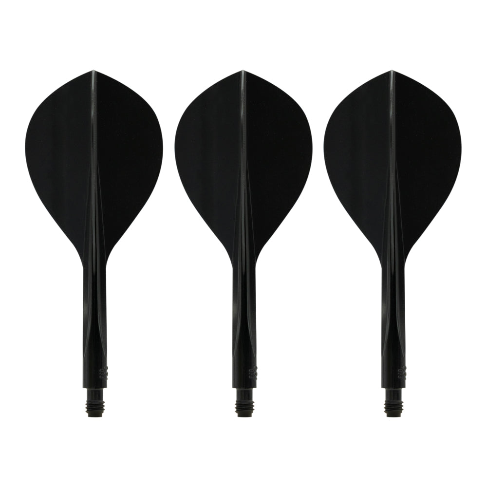 Condor AXE120 Dart Flights - Teardrop - Black