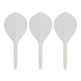 Condor AXE120 Dart Flights - Teardrop - White
