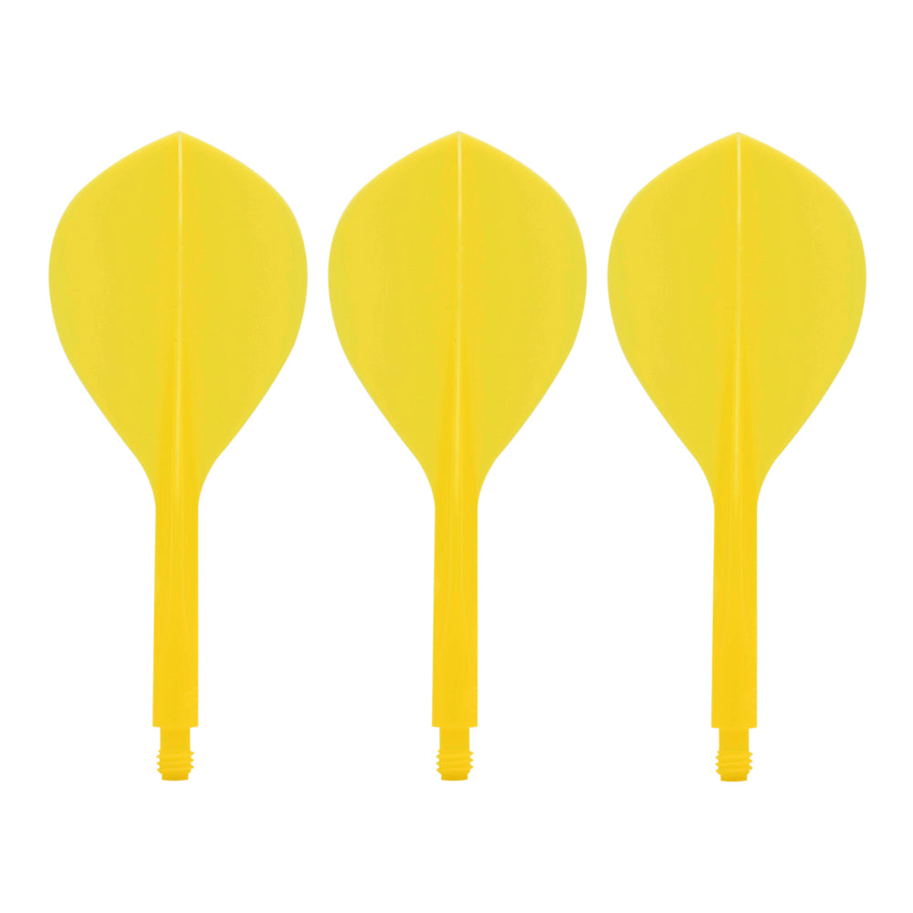 Condor AXE120 Dart Flights - Teardrop - Yellow
