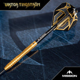 Mission Viktor Tingstrom Darts - Steel Tip - 90% Tungsten - Gold