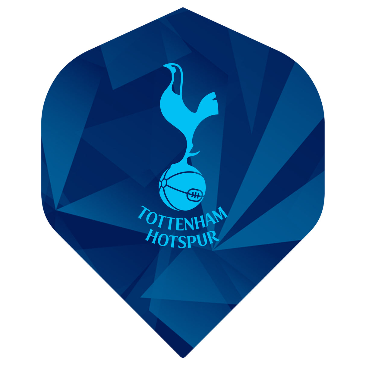 Tottenham Hotspur Dart Flights - 100 Micron - Standard No2 - F3 - Navy Shard - Sky Blue Crest