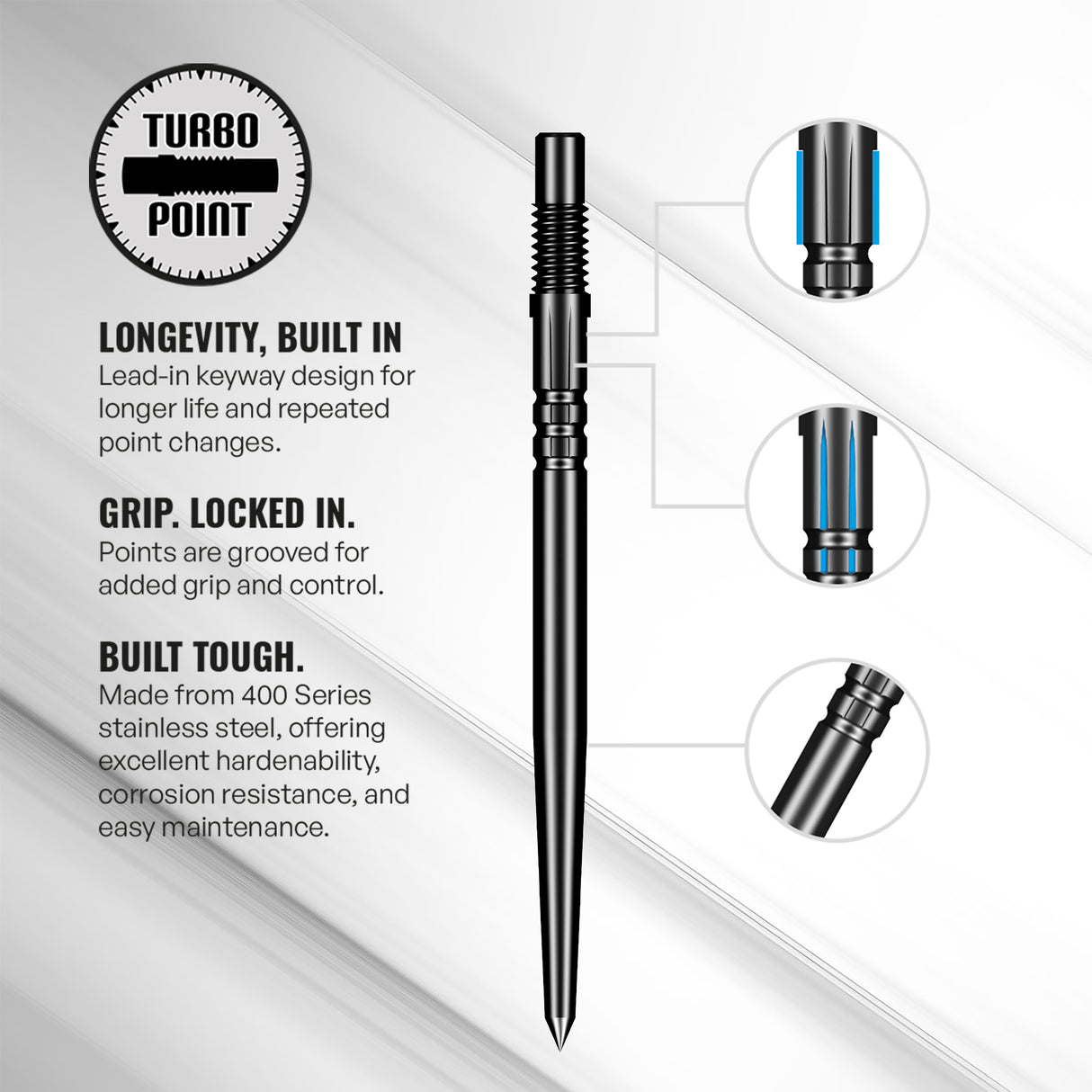 Shot Turbo Dart Point Tool - Black