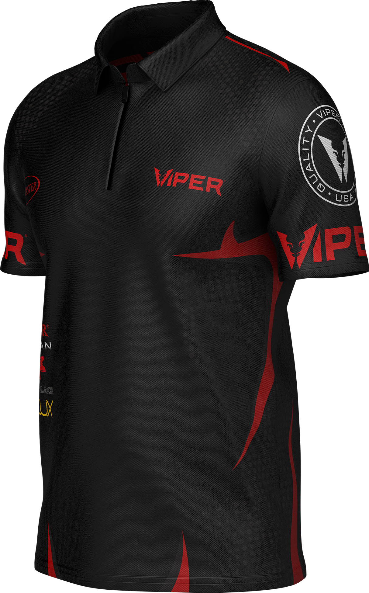 Viper Dart Shirt - Logo - Black & Red