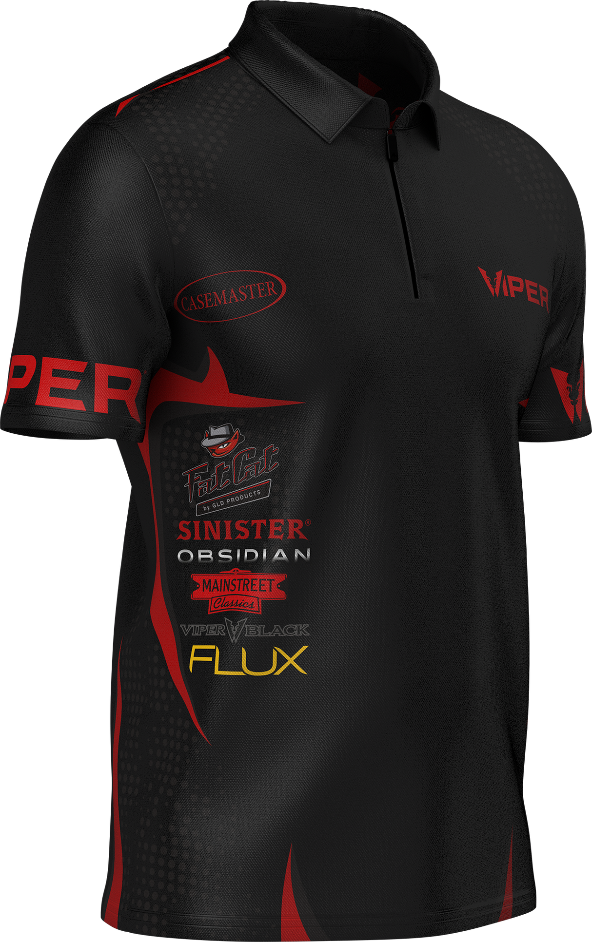 Viper Dart Shirt - Logo - Black & Red
