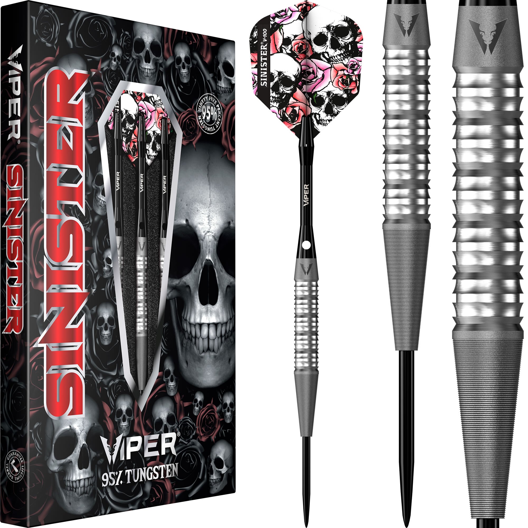 Viper Sinister Darts - Steel Tip - 95% - Sandblasted - S4 - Reverse Cu