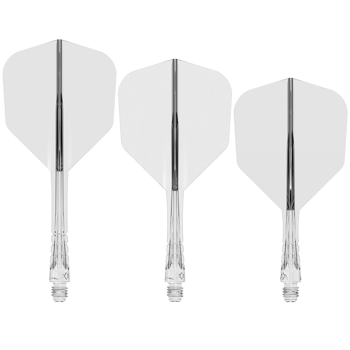 Mission Force 90 Vortex - Moulded Flight & Shaft - Clear