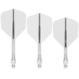 Mission Force 90 Vortex - Moulded Flight & Shaft - Clear