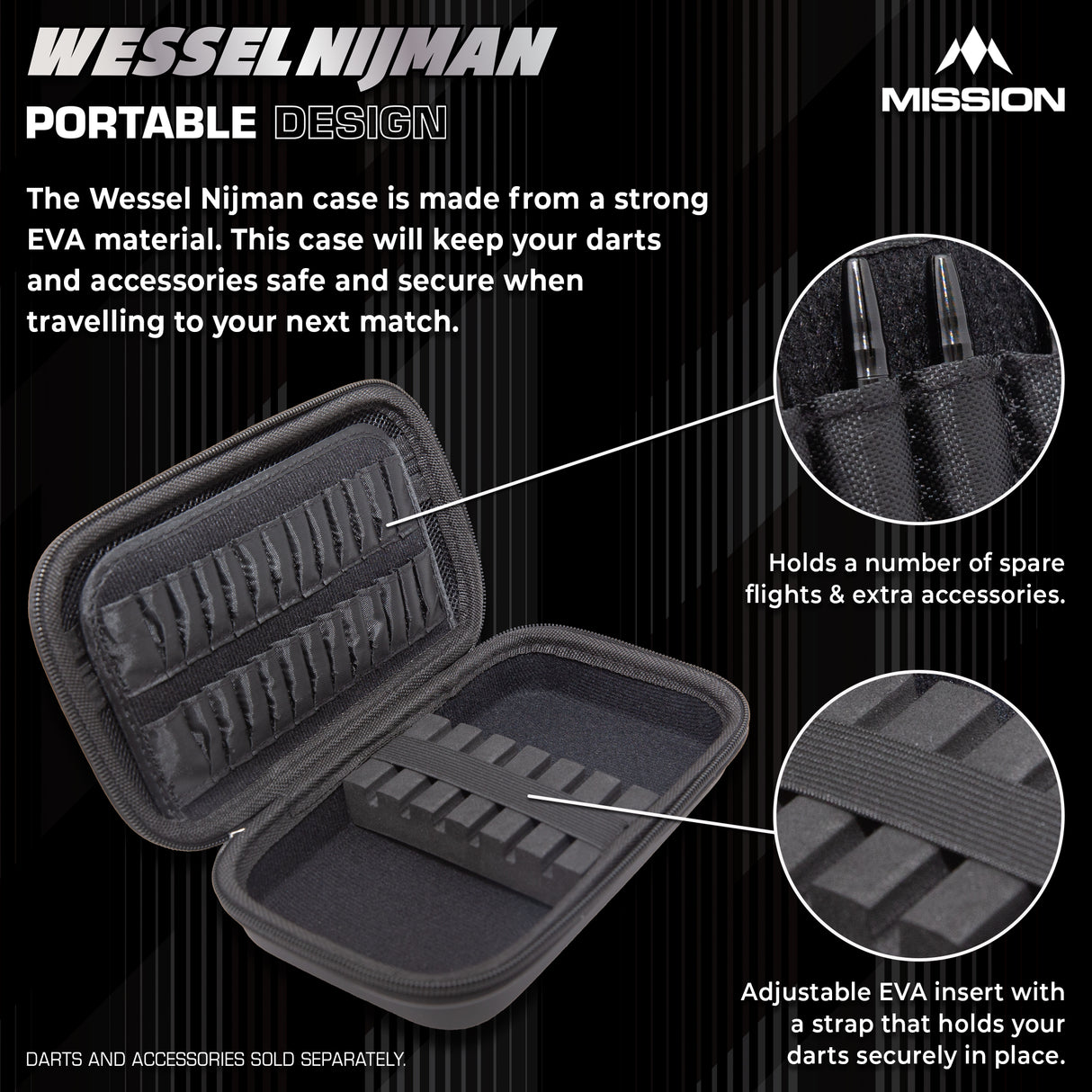 Mission Darts Players- EVA Dart Case - Wessel Nijman