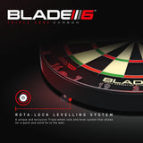 Winmau Blade 6 Dartboard - Professional - with Rota Lock System - Blade 6 Triple Core Carbon