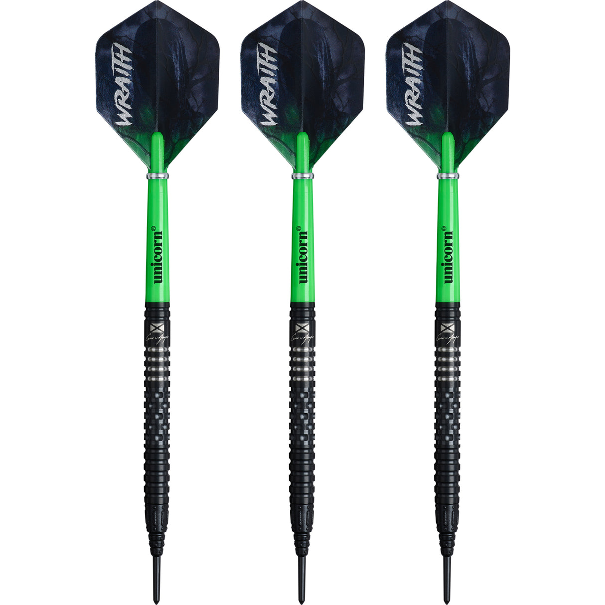 Unicorn Wraith Darts - Soft Tip - 90% Tungsten - Cameron Menzies