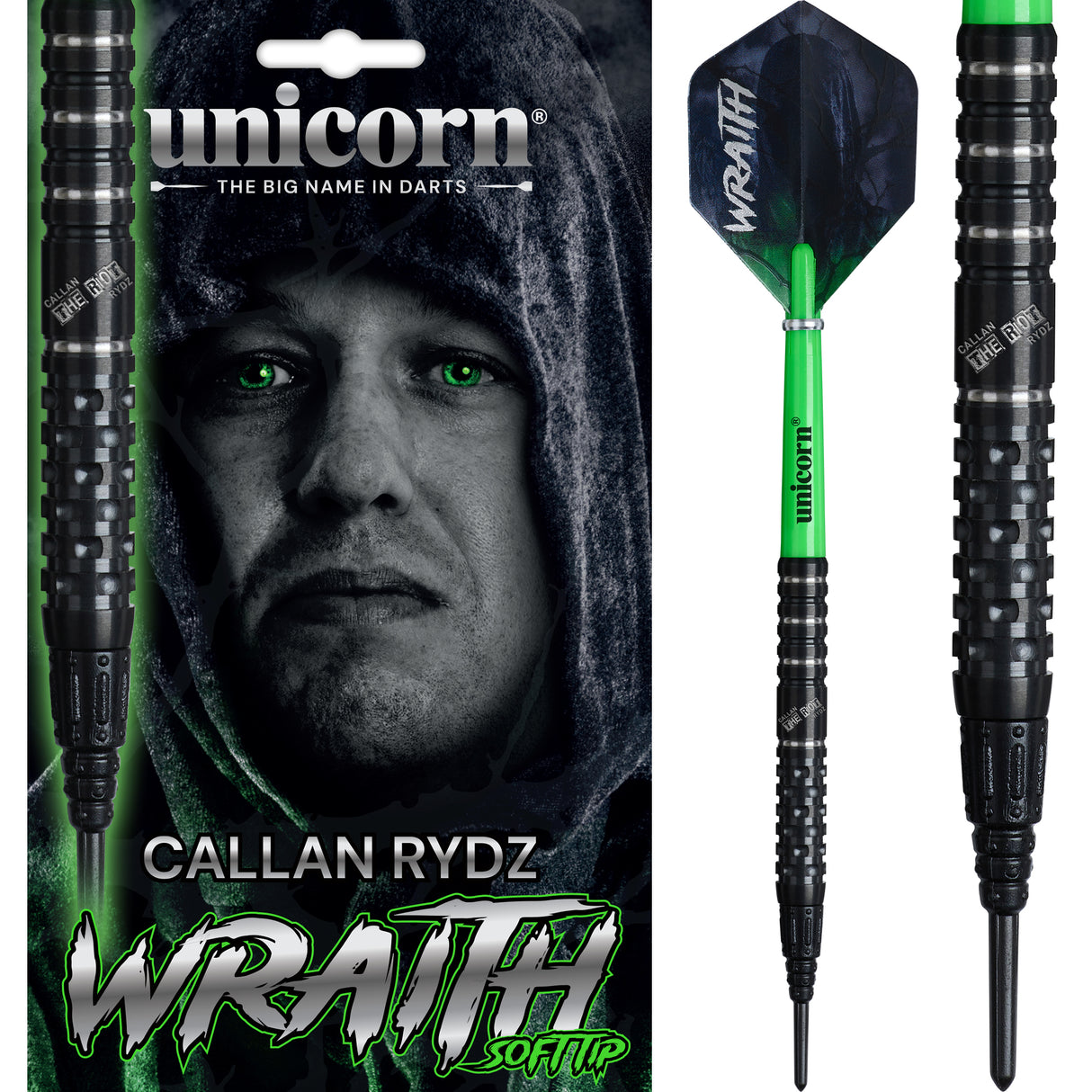 Unicorn Wraith Darts - Soft Tip - 90% Tungsten - Callan Rydz - Phase 2