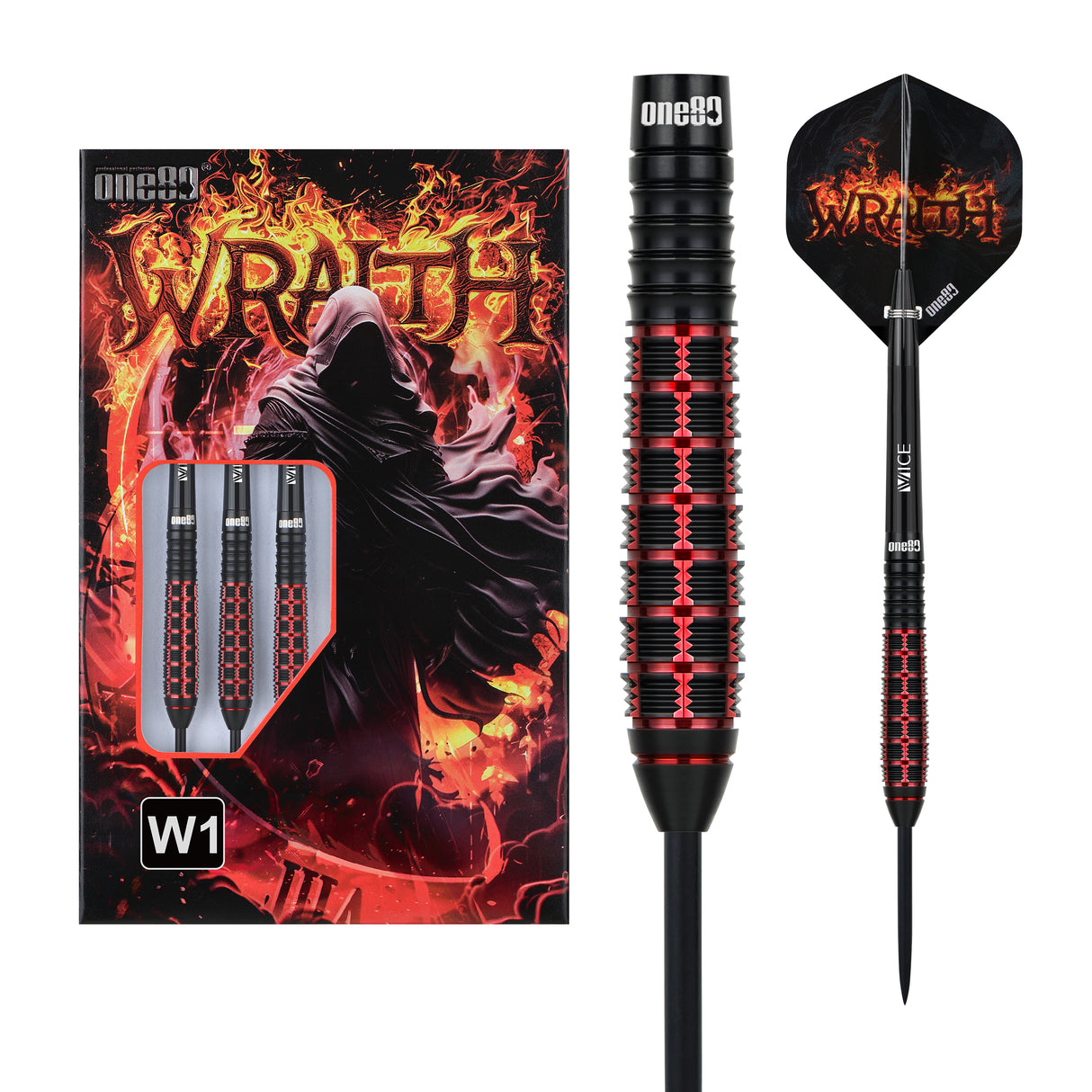 One80 Vaelkris Darts - Steel Tip - 90% Tungsten - V01