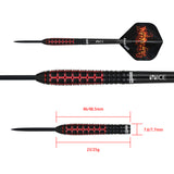 One80 Vaelkris Darts - Steel Tip - 90% Tungsten - V01
