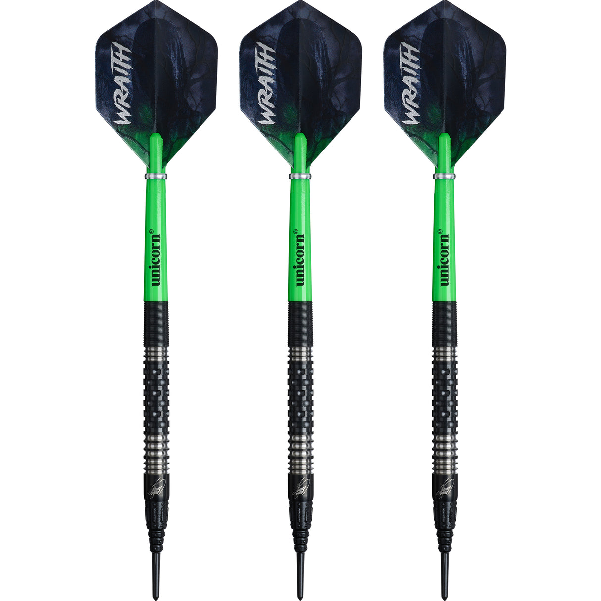 Unicorn Wraith Darts - Soft Tip - 90% Tungsten - James Wade - Phase 2