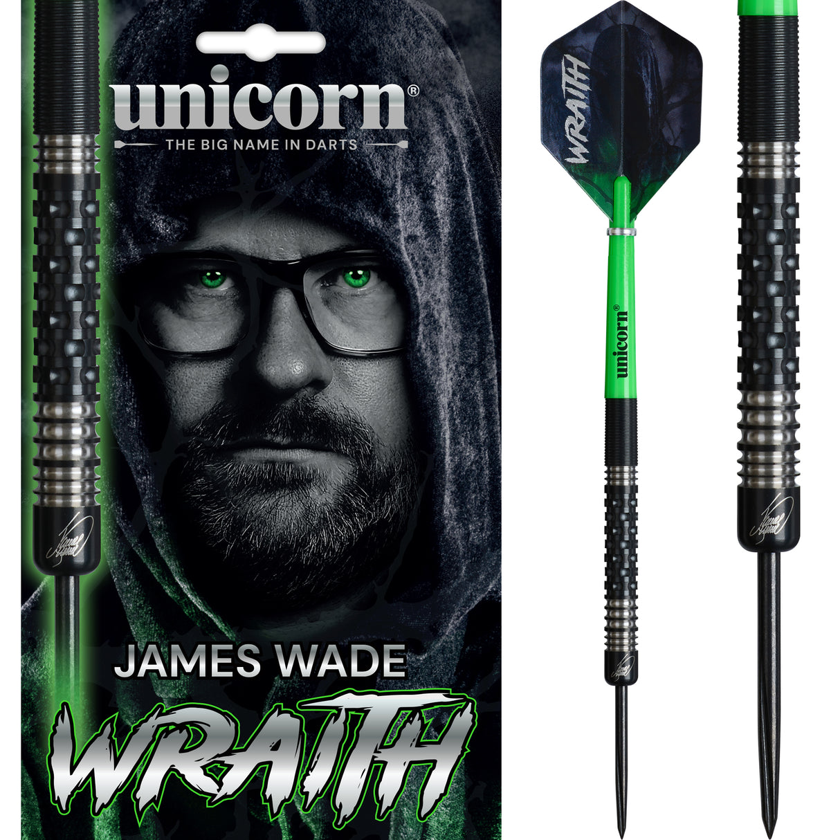 Unicorn Wraith Darts - Steel Tip - 90% Tungsten - James Wade - Phase 2