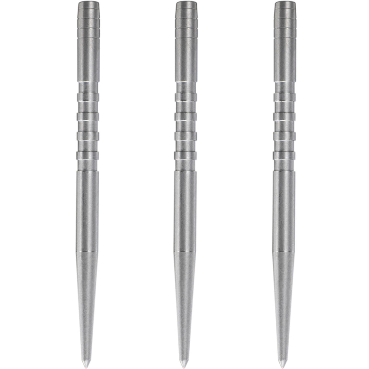 Condor Beak Dart Points - Steel Tip Replacement Points - with Cut - 5 Ring - Silver