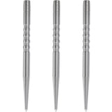 Condor Beak Dart Points - Steel Tip Replacement Points - with Cut - 5 Ring - Silver