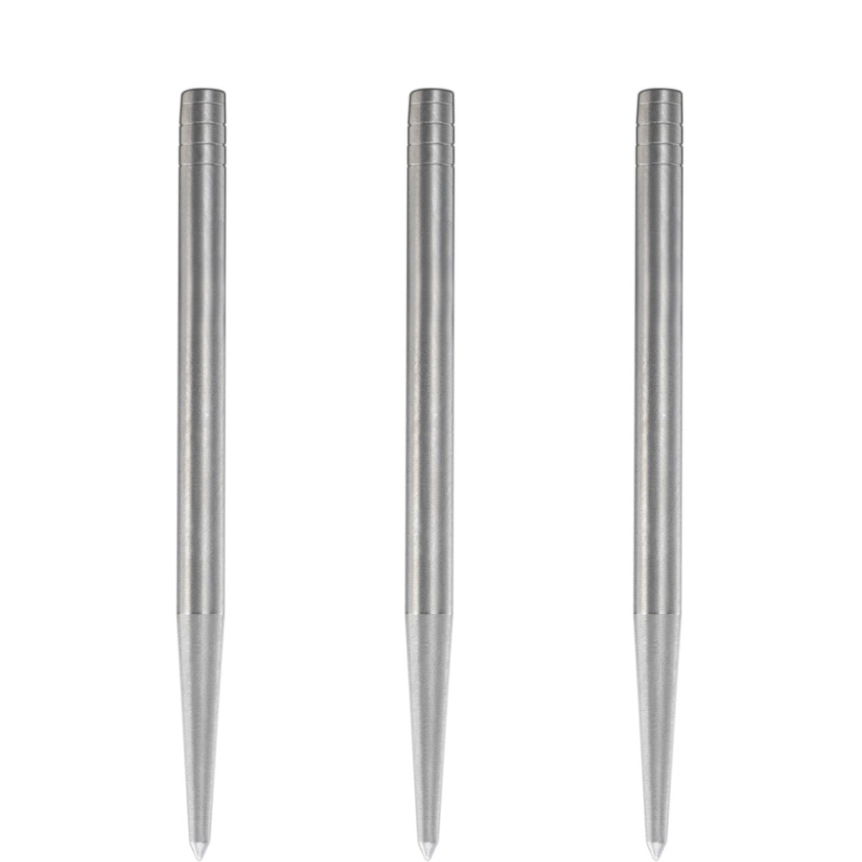 Condor Beak Dart Points - Steel Tip Replacement Points - without Cut - Smooth - Silver