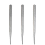 Condor Beak Dart Points - Steel Tip Replacement Points - without Cut - Smooth - Silver